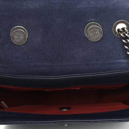 Chanel Grained Calfskin Archi Chic Flap Navy 5 of 12
