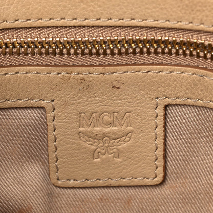 MCM Metallic Visetos Medium Crossbody Pouch Berline Gold 6 of 10
