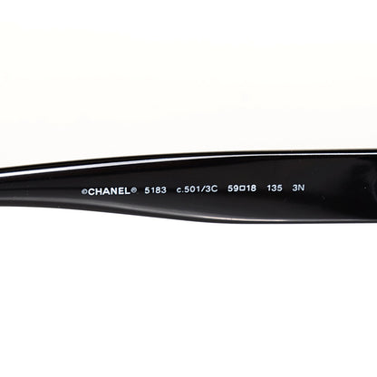 Chanel CC Logo Sunglasses 5183 Black 3 of 5
