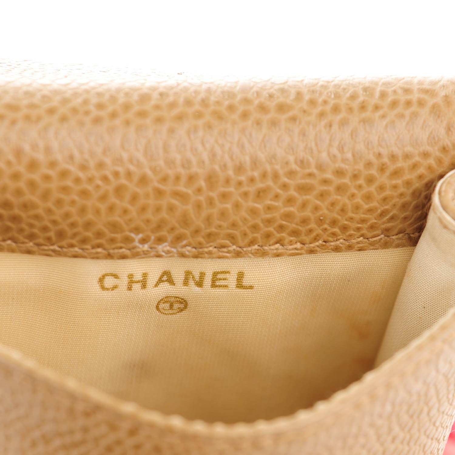Chanel Caviar CC Cigarette Case Beige 6 of 8