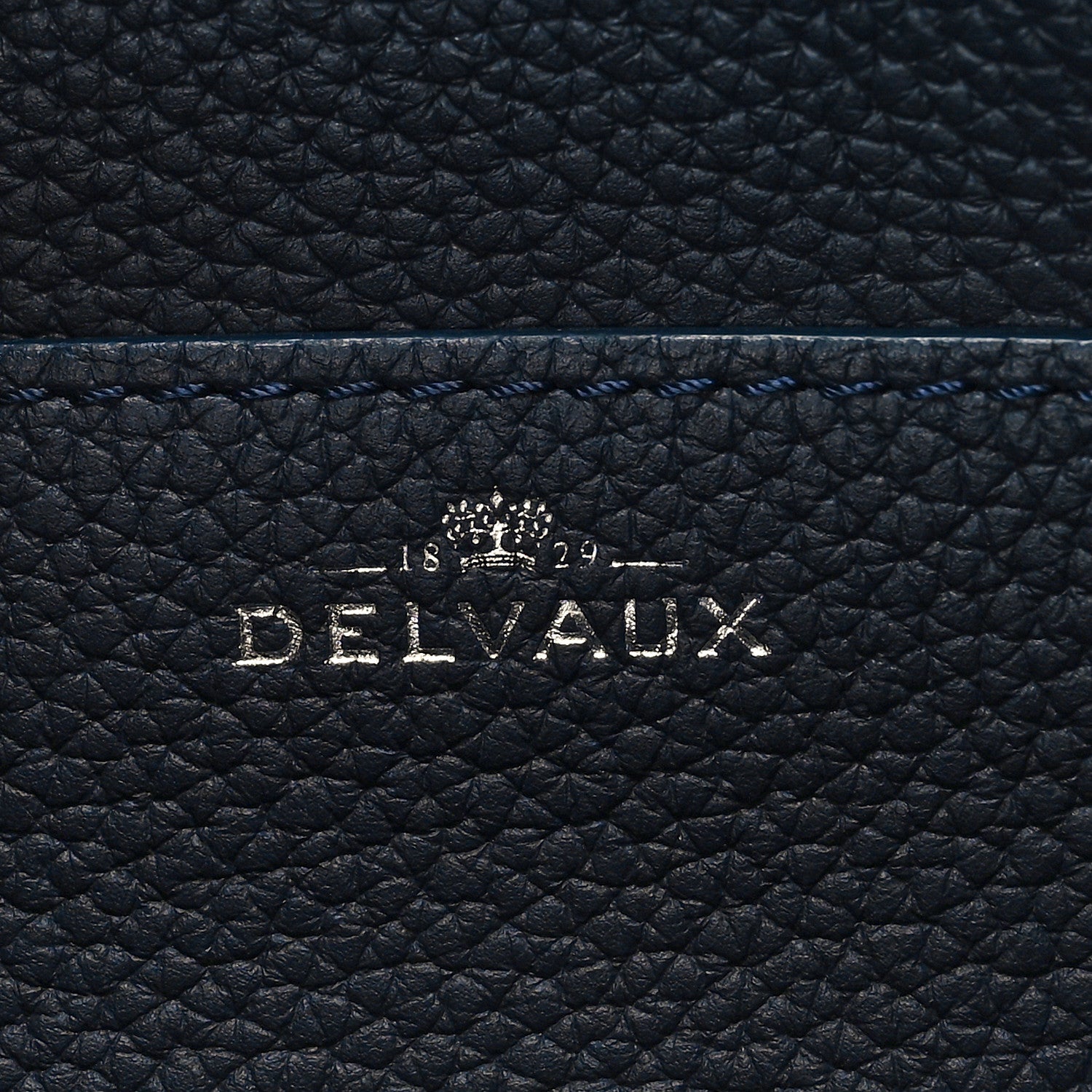 Delvaux Taurillon Pin Daily Surpique Bucket Navy 6 of 8