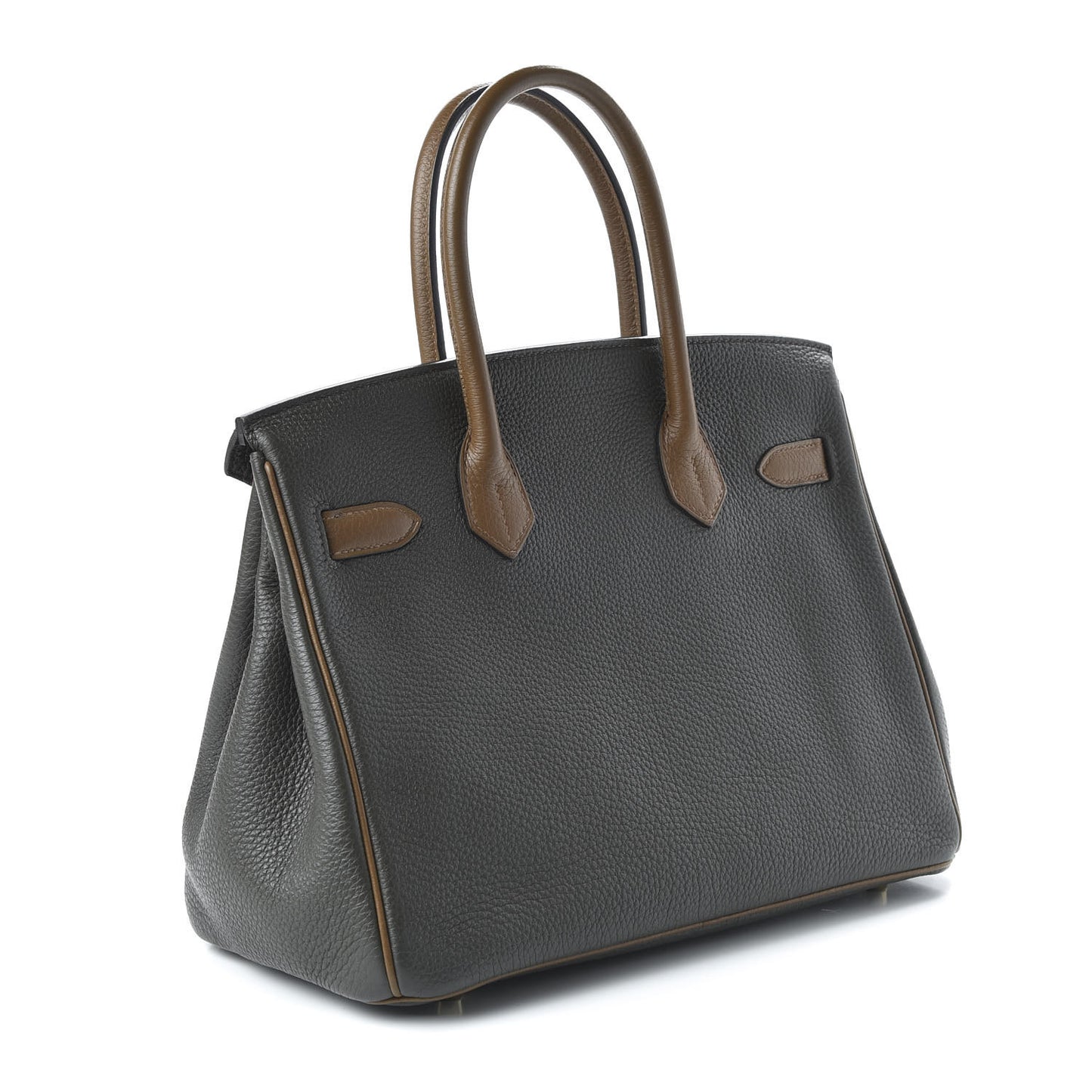 Togo Bi-Color Horseshoe Birkin 30 Vert de Gris Gold