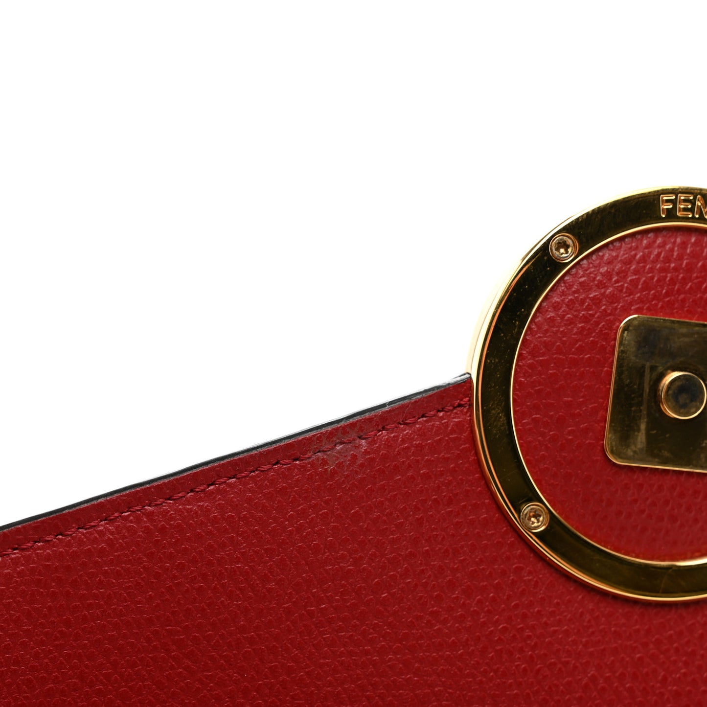 Vitello Cruise F is Fendi FF 1974 Embossed Medium Envelope Wallet On Chain Fragola Maya Black