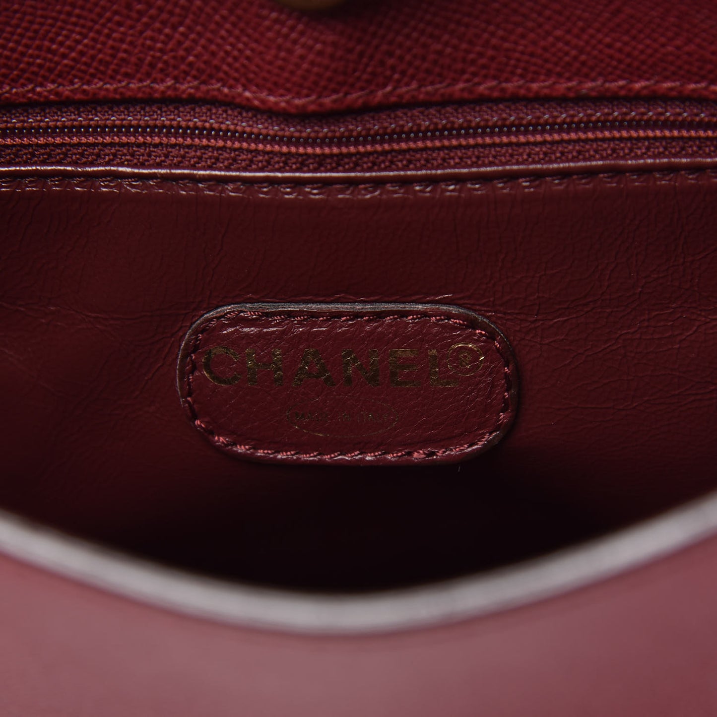 Caviar Shoulder Bag Burgundy