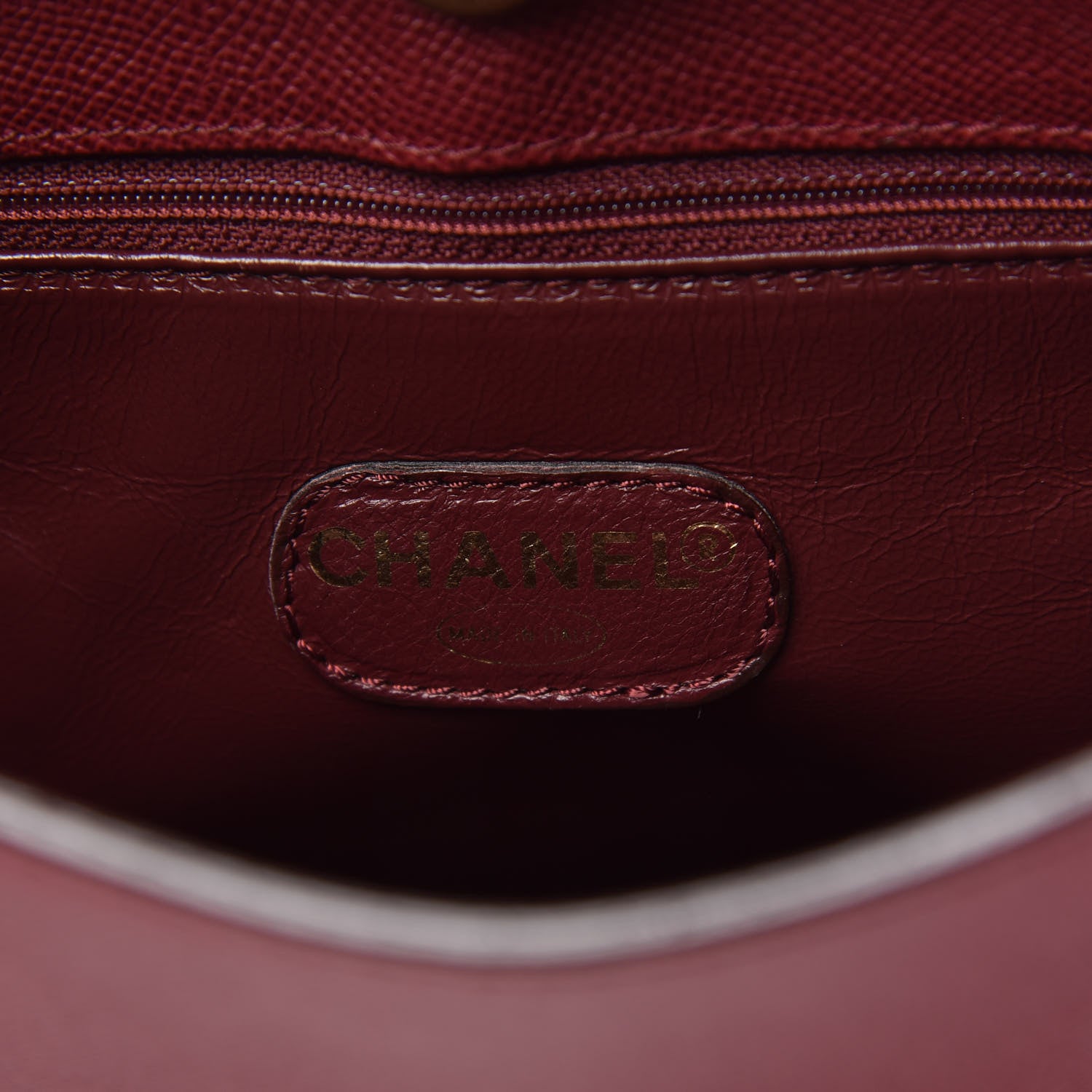 Chanel Caviar Shoulder Bag Burgundy 6 of 9