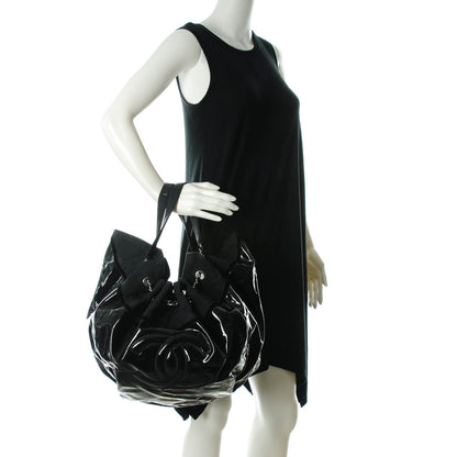 Chanel Vinyl Large Stretch Spirit Cabas Black 2 of 8