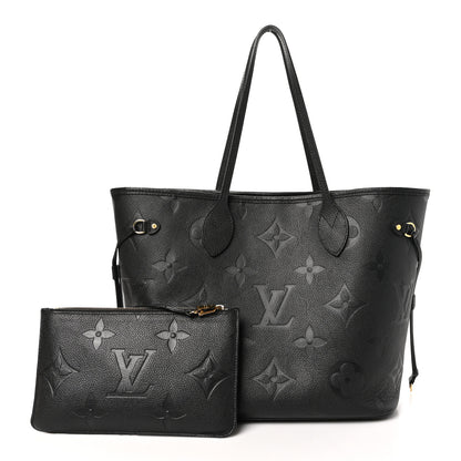Louis Vuitton Empreinte Monogram Giant Neverfull MM Black 3 of 11
