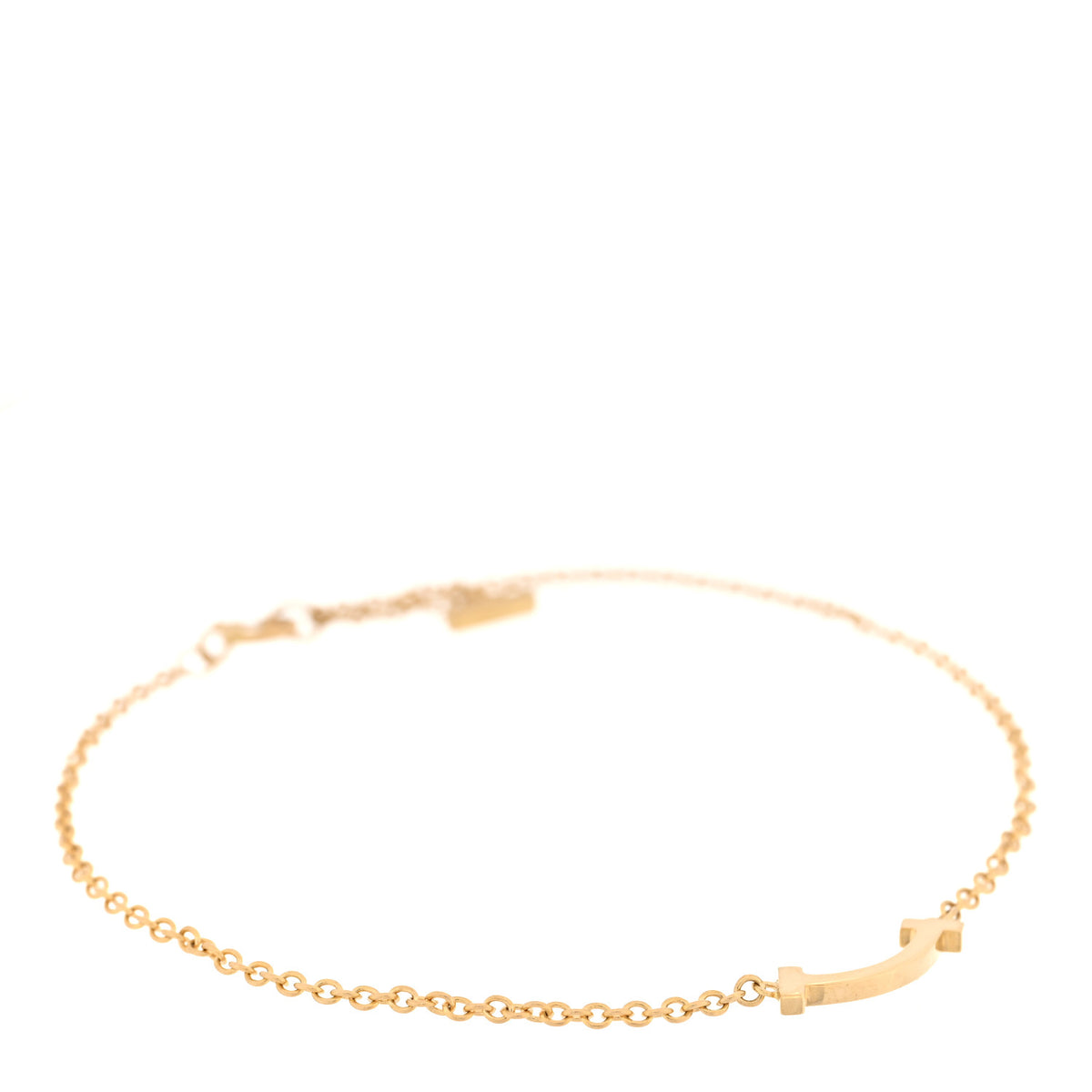18K Yellow Gold Mini T Smile Bracelet