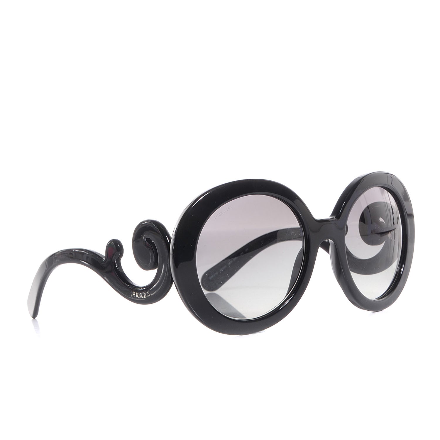 Prada Baroque Sunglasses SPR 27N Black 3 of 5