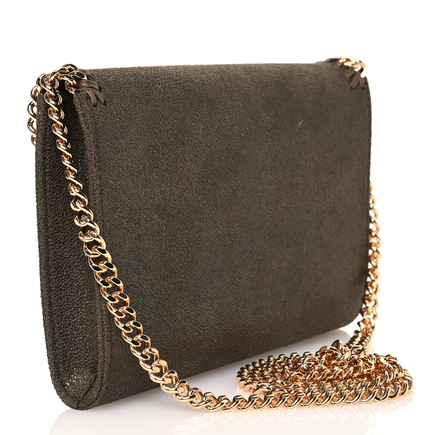 Shaggy Deer Mini Falabella Crossbody Bag Olive