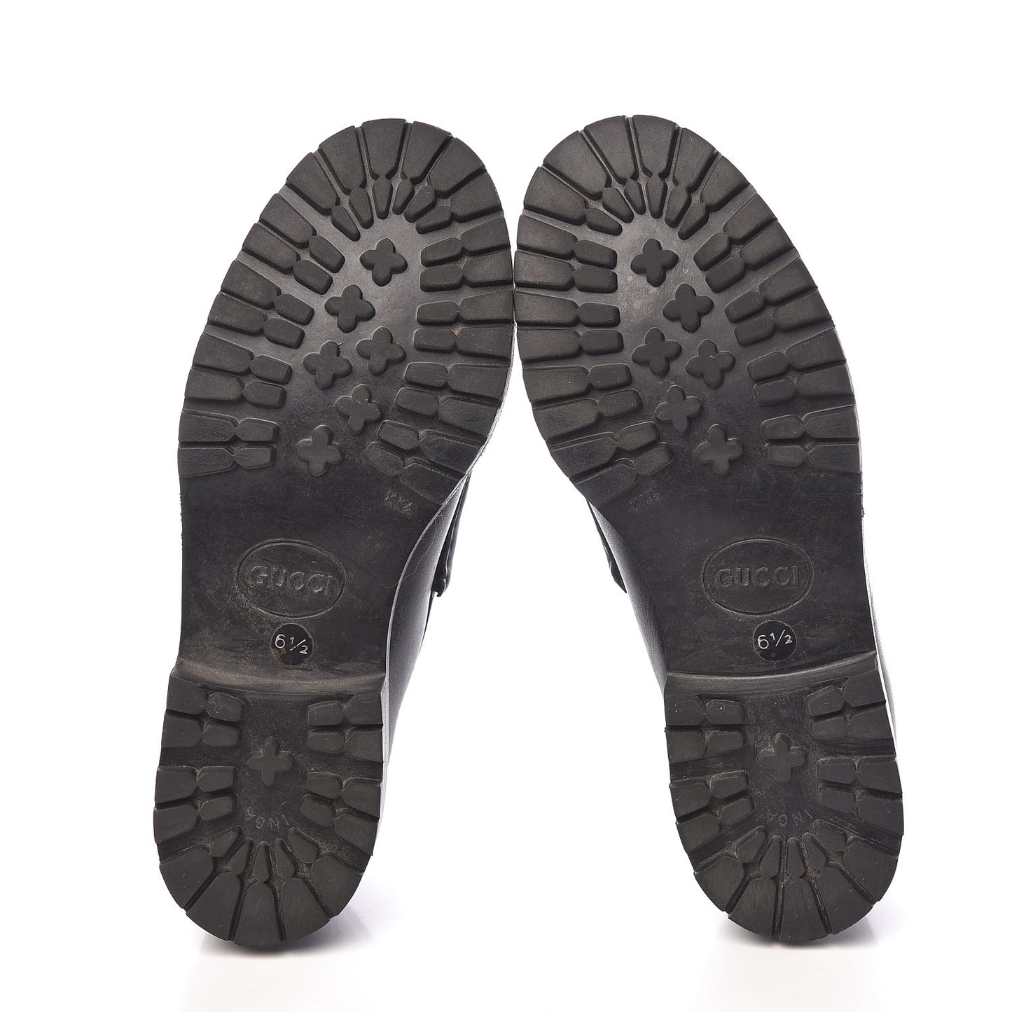 Laredo Calf Horsebit Lug Sole Loafers 6.5 Black
