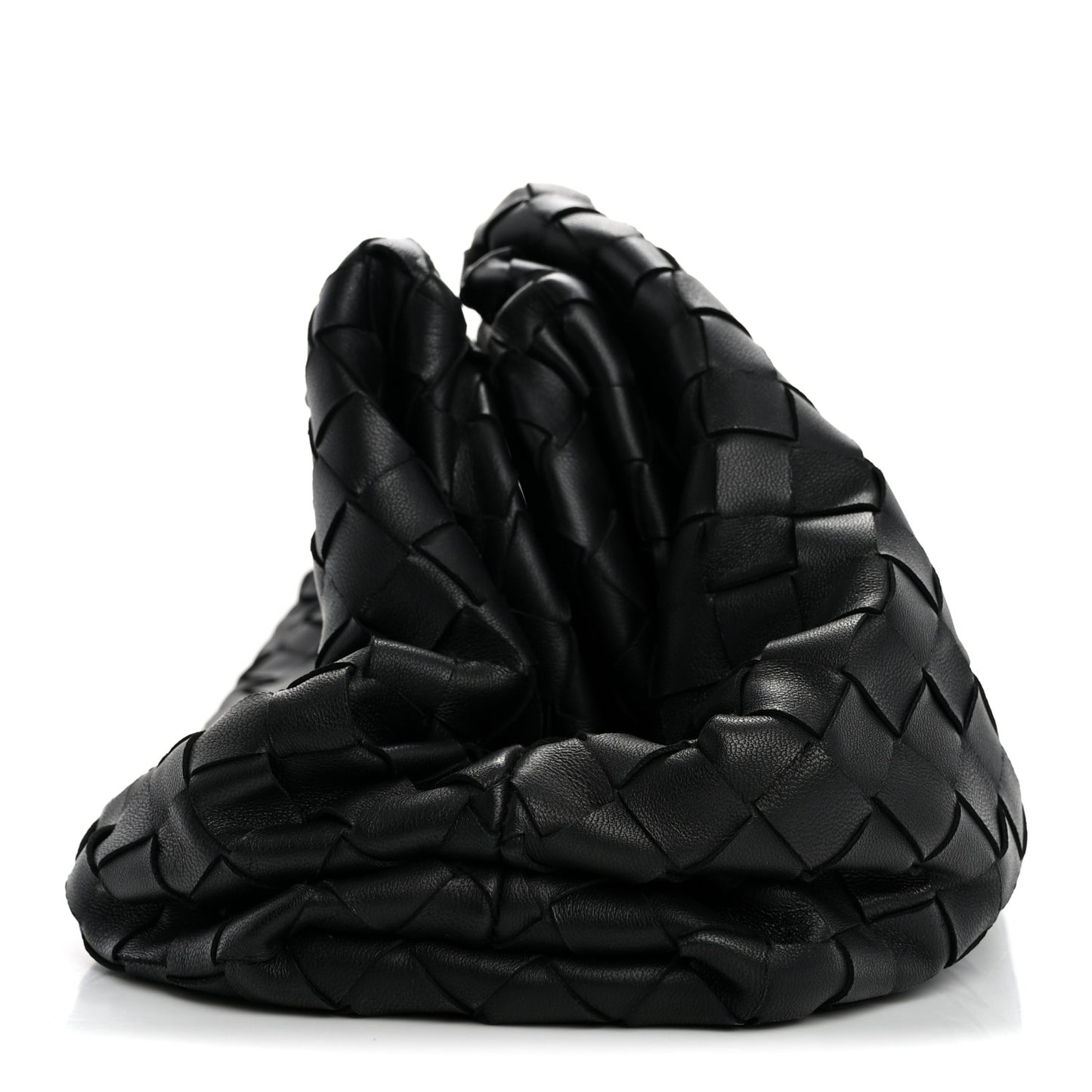 Nappa Maxi Intrecciato The Pouch Oversized Clutch Black