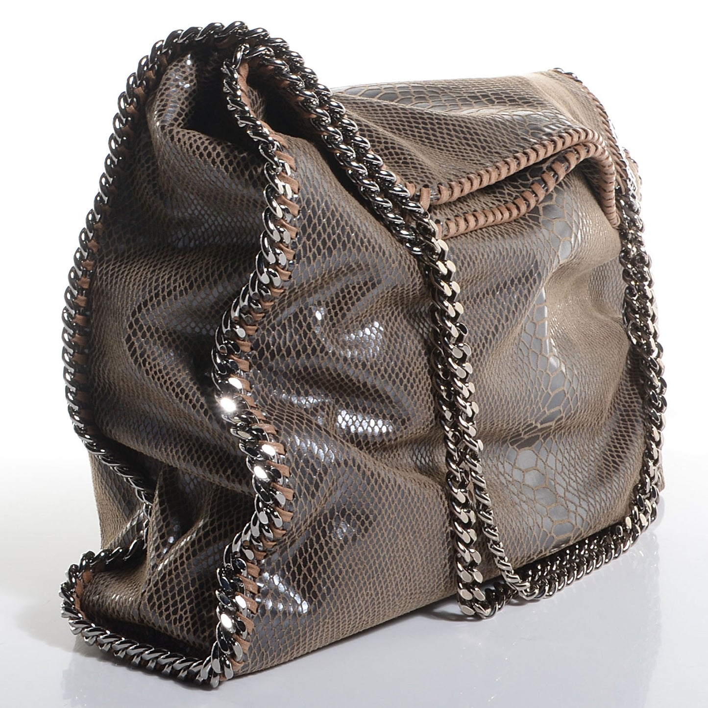 Faux Python Large Falabella Tote