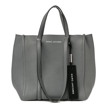 Marc Jacobs Grained Calfskin The Tag Tote Grey 1 of 11