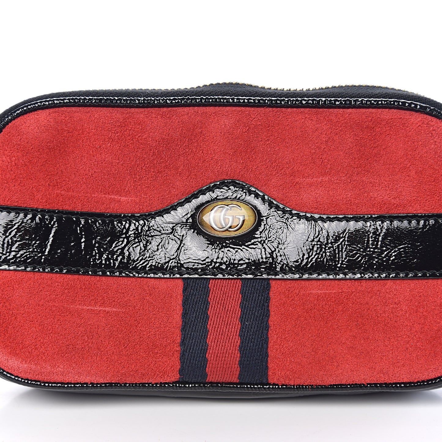 Suede Patent Ophidia Belted iPhone Case 80 32 Hibiscus Red