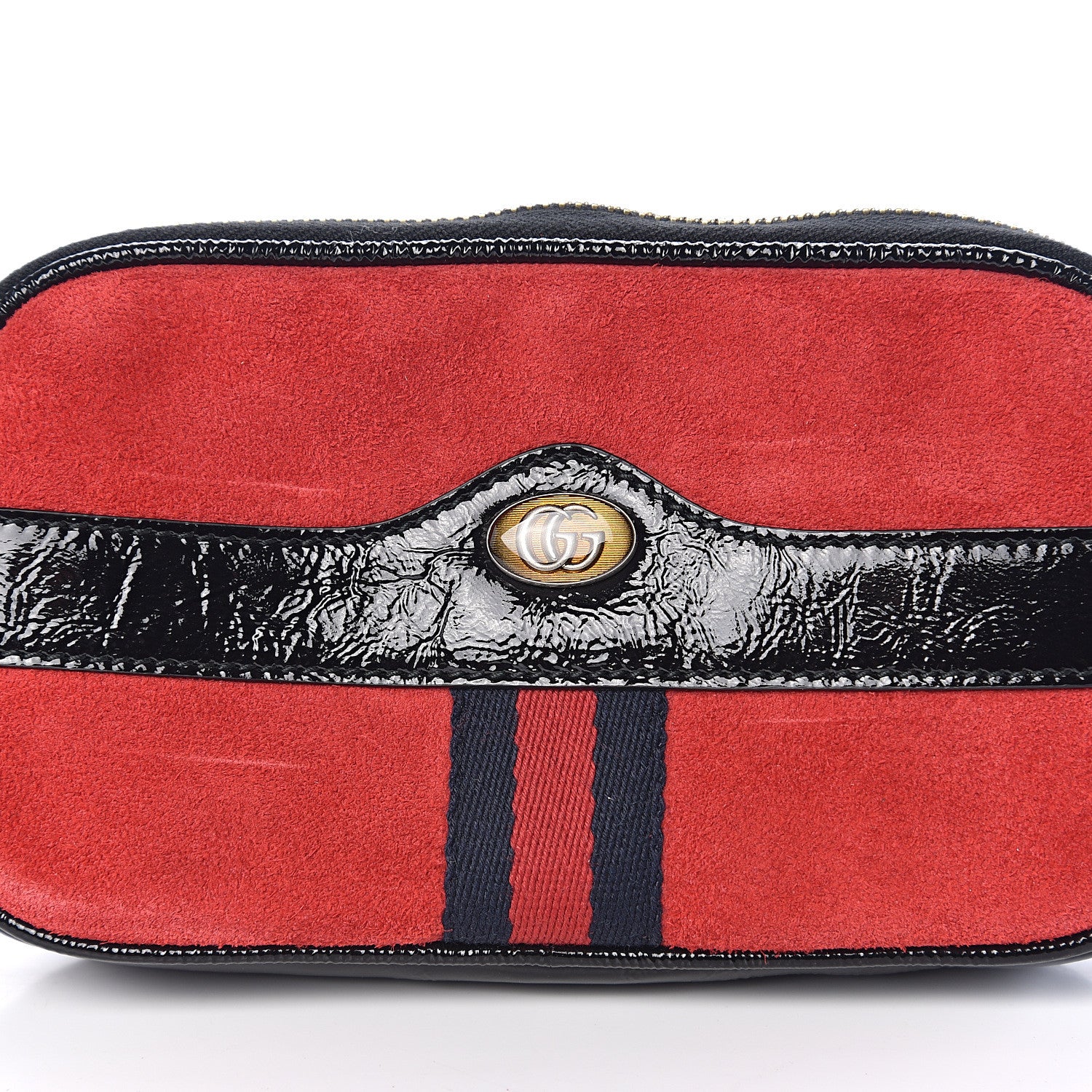 Gucci Suede Patent Ophidia Belted iPhone Case 80 32 Hibiscus Red 8 of 9