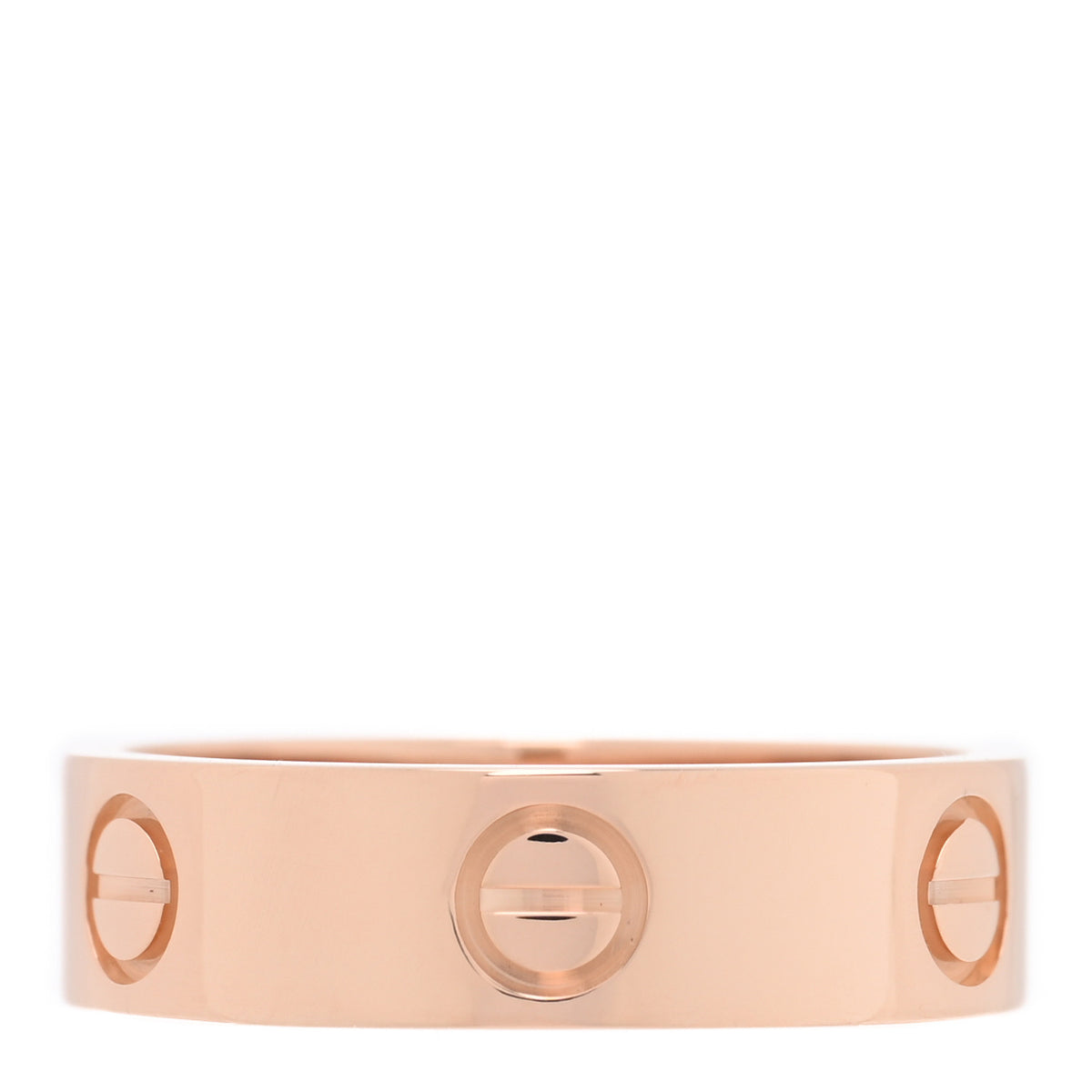Cartier 18K Pink Gold 5.5mm LOVE Ring 56 7.75 3 of 5