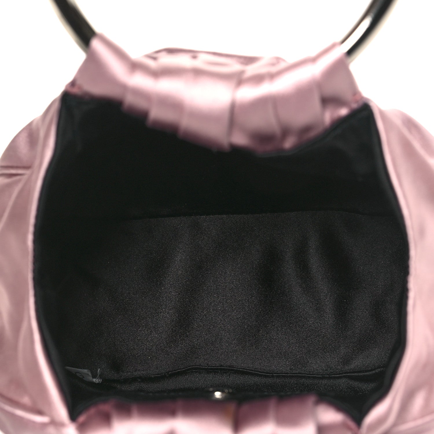 Prada Satin Raso Ring Wrist Bag Mughetto 6 of 11