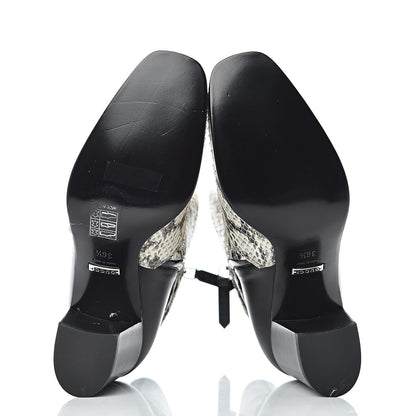 Gucci Elaphe Snakeskin Elizabeth Boots 36.5 Roccia Black 5 of 9