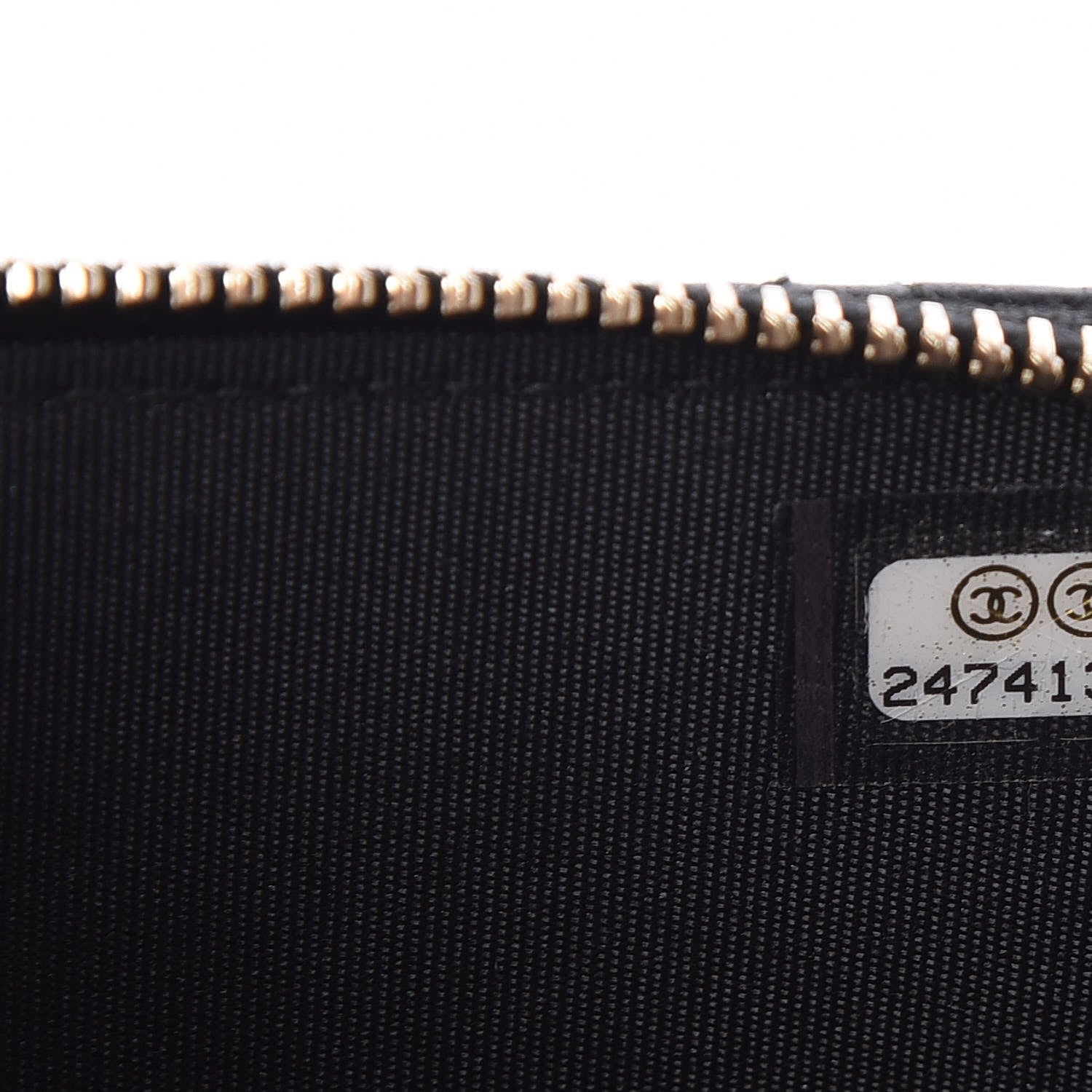Chanel Metallic Lambskin Flat Quilted Clutch With Chain Black 8 of 9