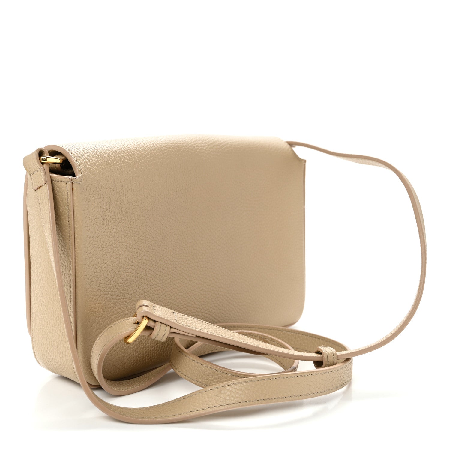 Burberry Grainy Calfskin Vintage Check Hampshire Crossbody Beige 3 of 10
