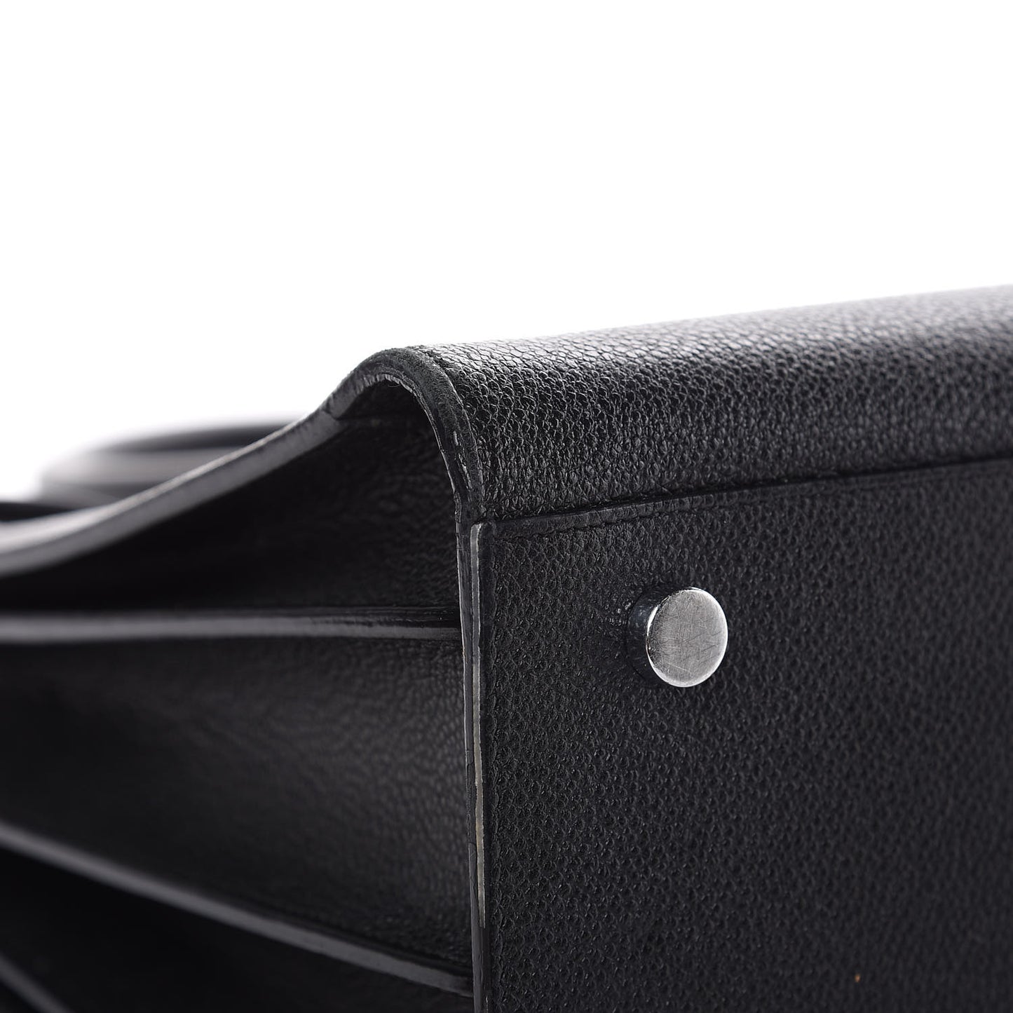 Grained Calfskin Small Sac De Jour Black