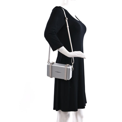 Christian Dior X RIMOWA Aluminum Personal Clutch On Strap Silver 2 of 10