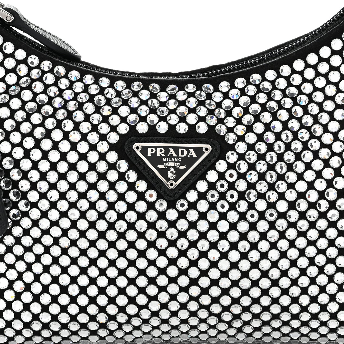 Satin Crystal Mini Re-Edition 2000 Bag Cristal