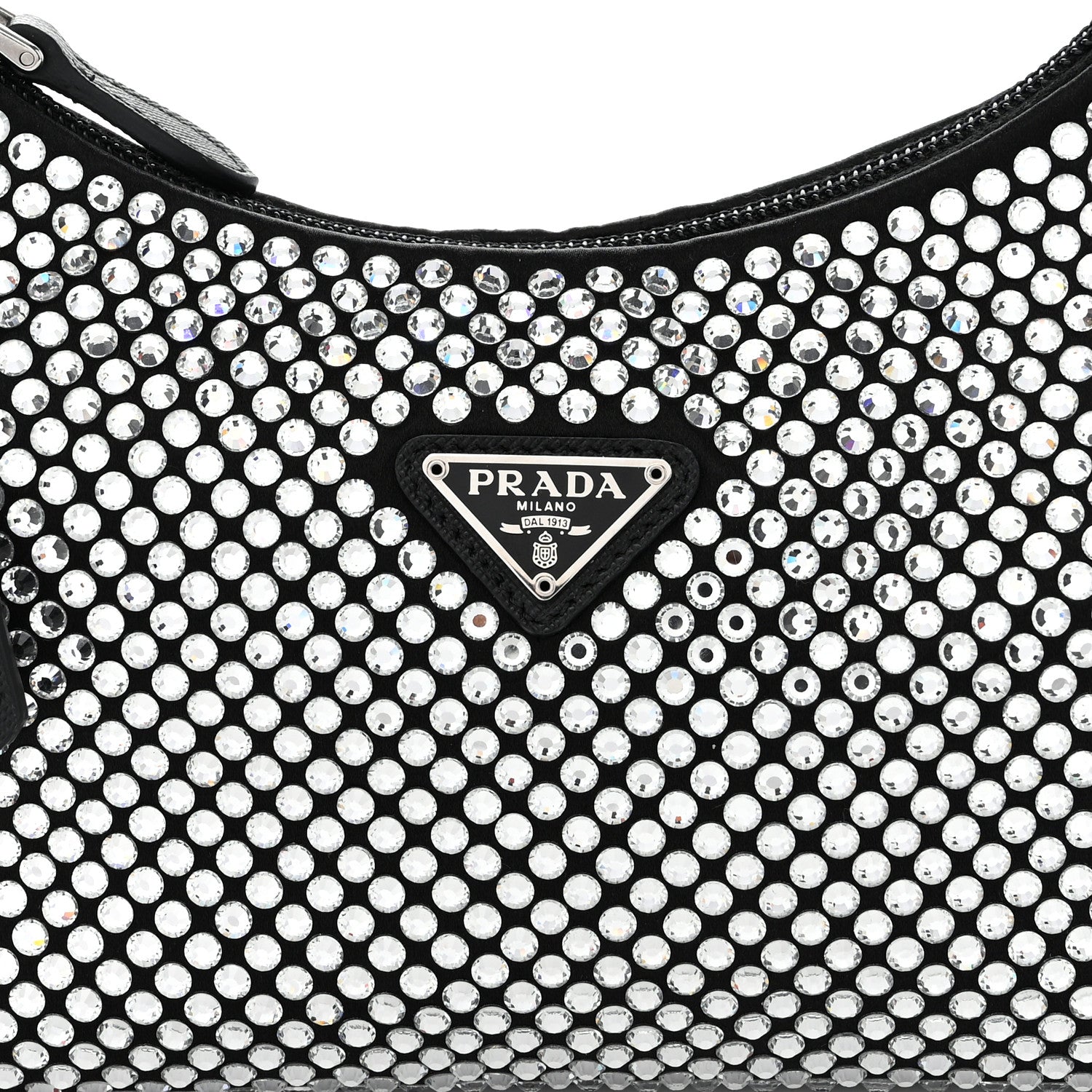 Prada Satin Crystal Mini Re-Edition 2000 Bag Cristal 8 of 10