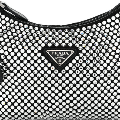 Prada Satin Crystal Mini Re-Edition 2000 Bag Cristal 8 of 10