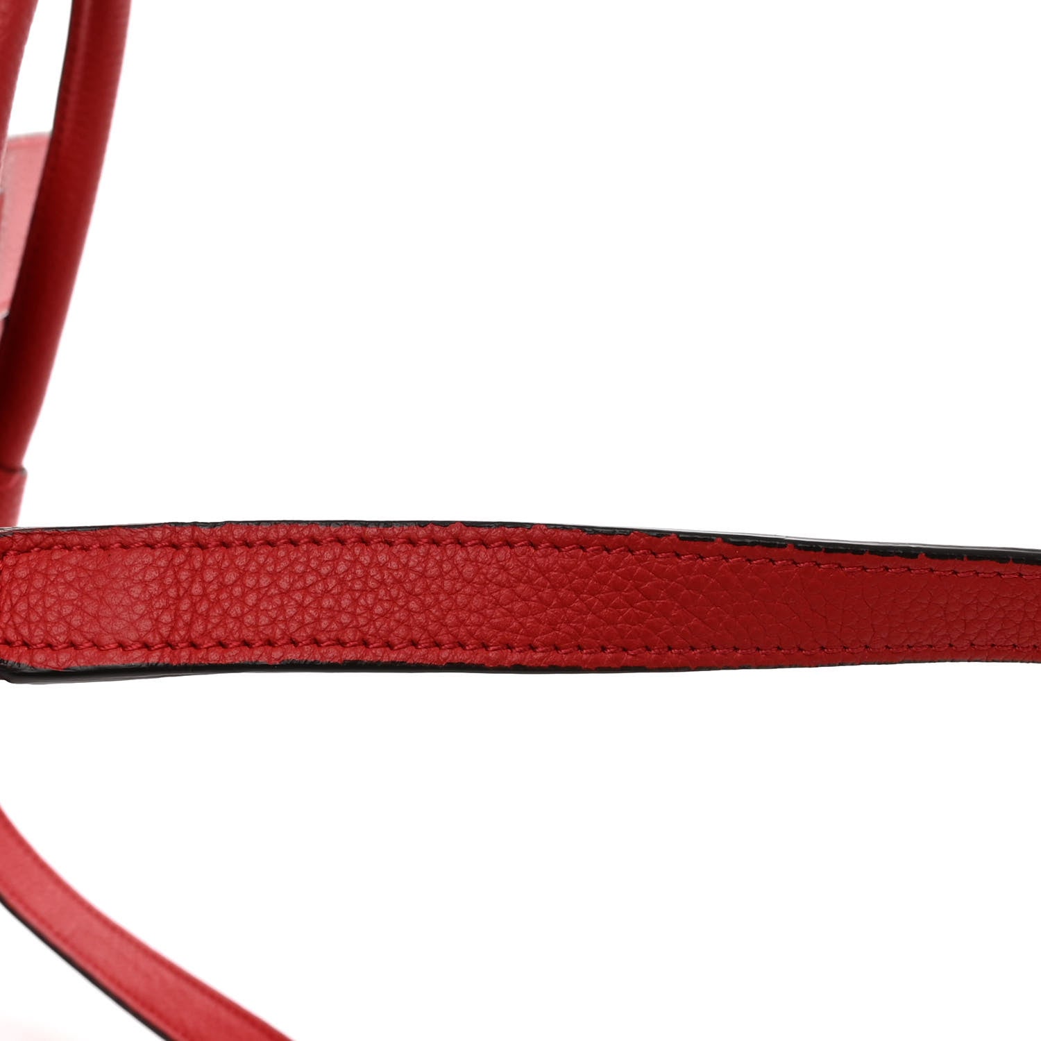 Celine Drummed Calfskin Nano Luggage Coquelicot 12 of 12