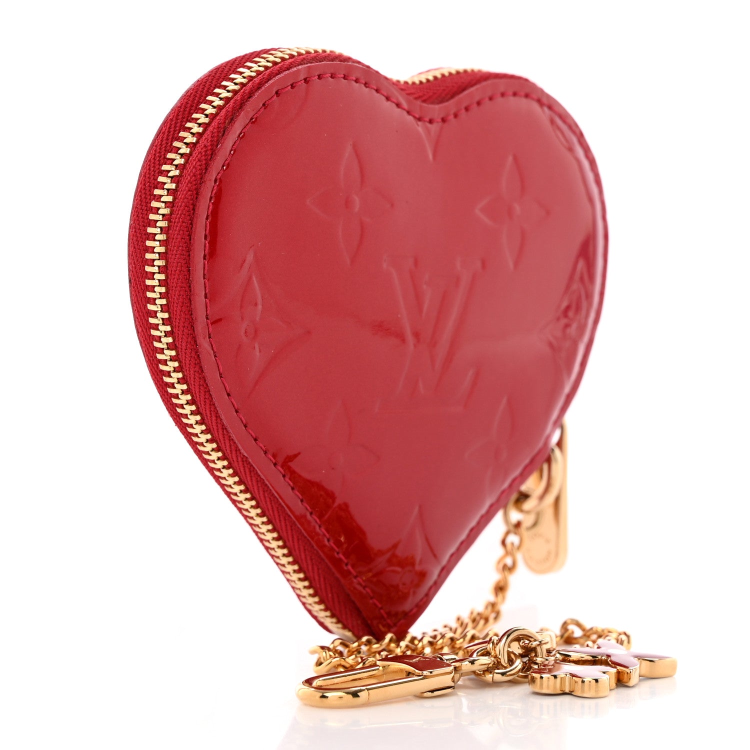 Louis Vuitton Vernis Coeur Heart Coin Purse Pomme D'Amour 3 of 7
