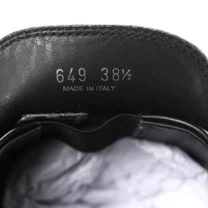 Prada Spazzolato Rois Metal Triangle Logo Monolith 55mm Loafers 36.5 Black 9 of 10