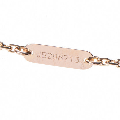 Van Cleef & Arpels 18K Rose Gold Diamond Mother of Pearl Vintage Alhambra Pendant Necklace 7 of 8