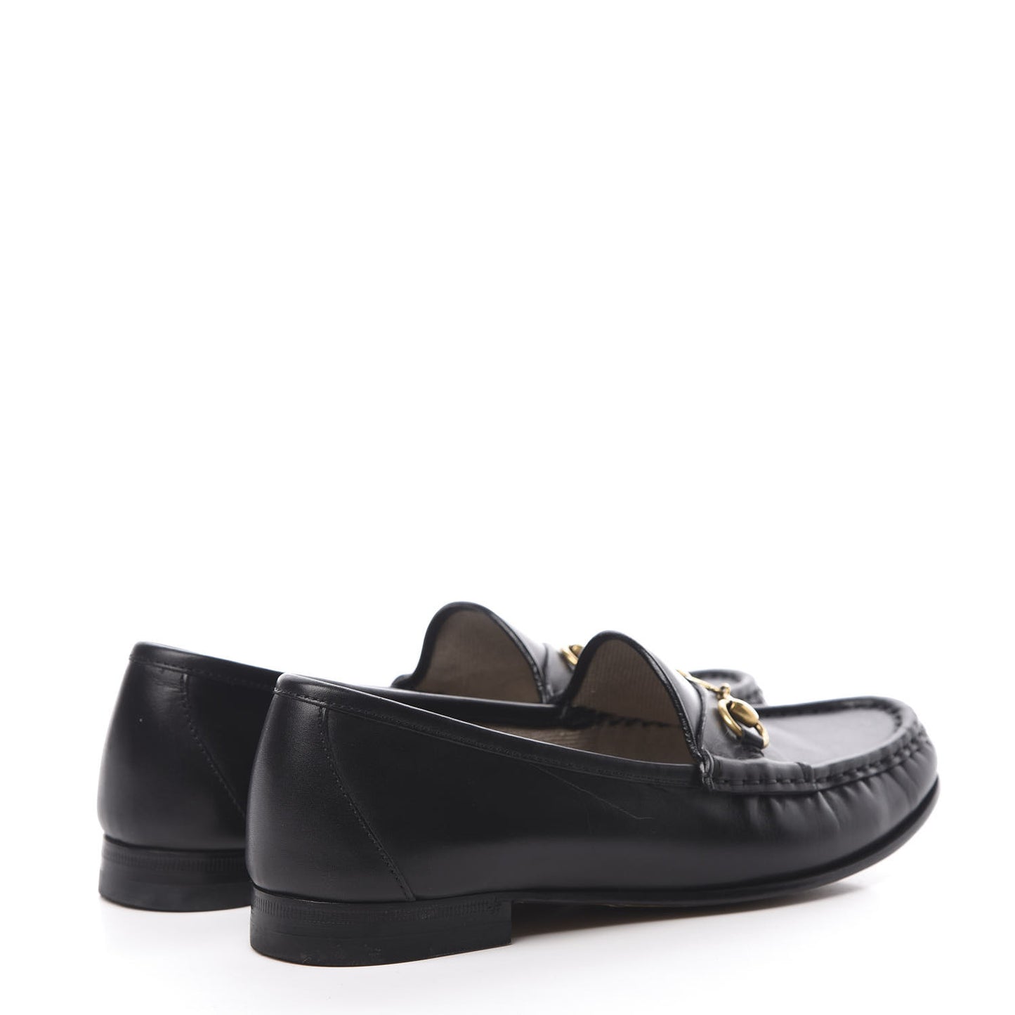 Calfskin Womens 1953 Horsebit Loafers 37.5 Black