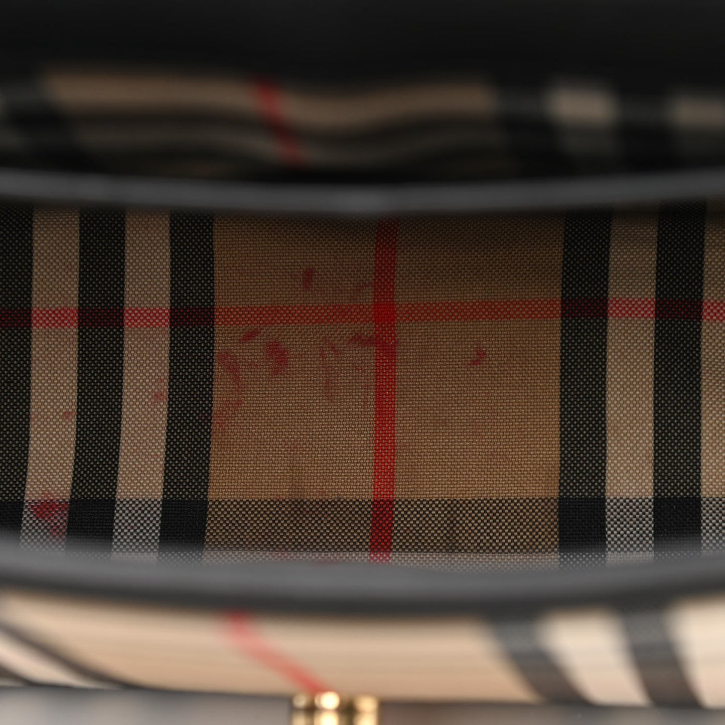 Grainy Calfskin Vintage Check Note Crossbody Bag Black