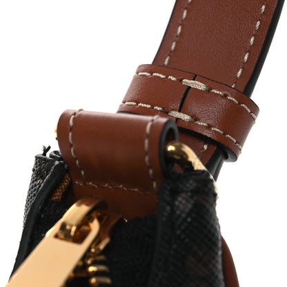 Celine Triomphe Canvas Calfskin Ava Shoulder Bag Tan 12 of 13