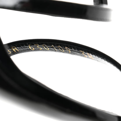 Saint Laurent Patent Cassandra 100 Sandals 38 Black 6 of 8