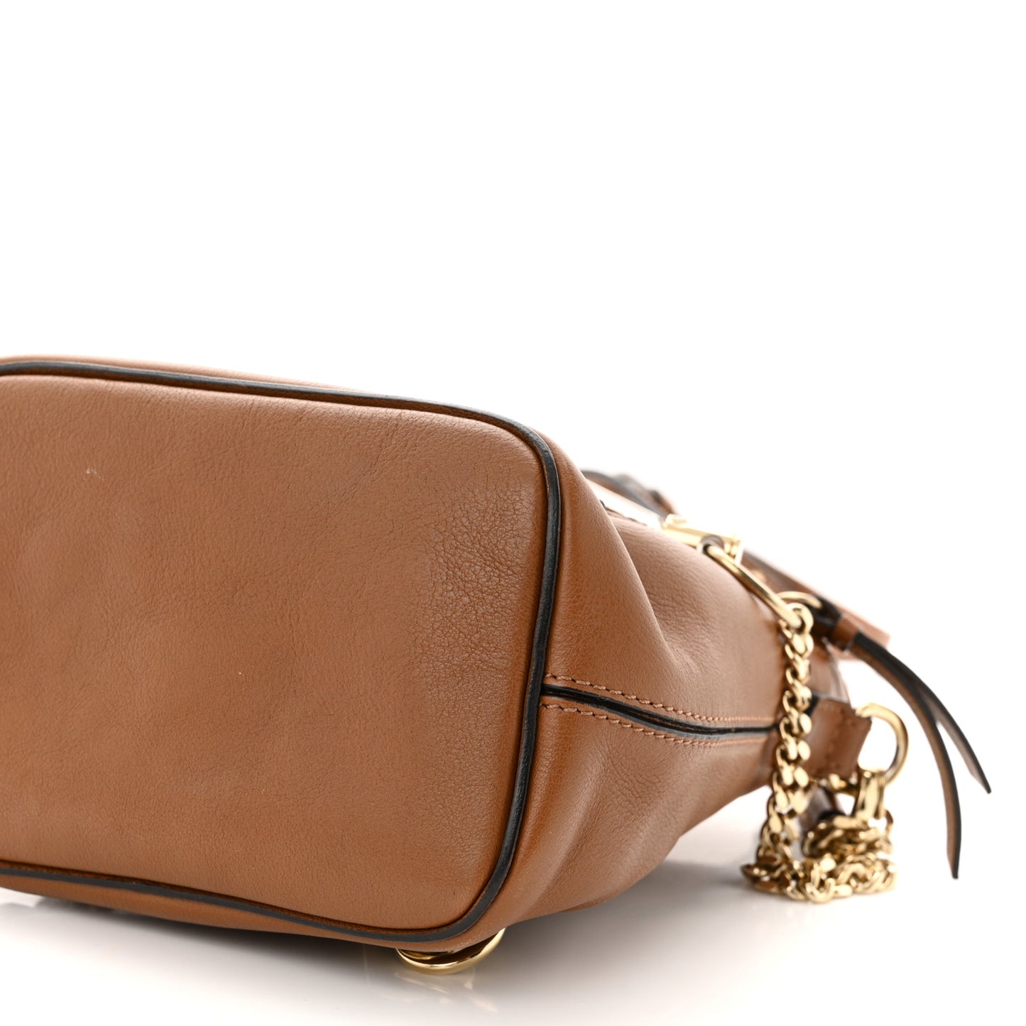 Suede Calfskin Mini Faye Backpack Tan