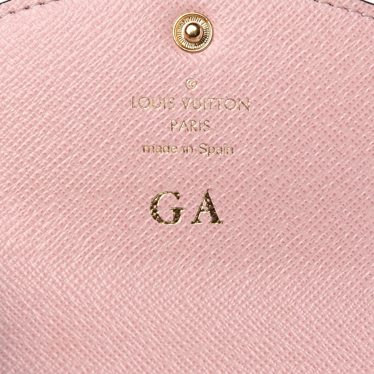 Damier Ebene Rosalie Coin Purse Rose Ballerine