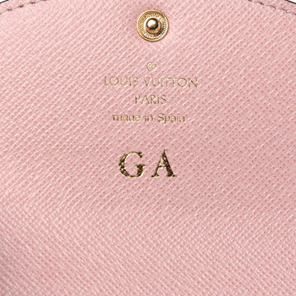 Louis Vuitton Damier Ebene Rosalie Coin Purse Rose Ballerine 6 of 9