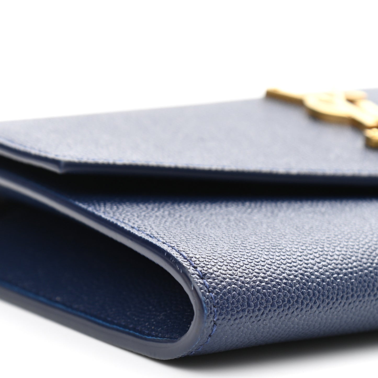 Grain De Poudre Monogram Uptown Chain Wallet Blue Charron