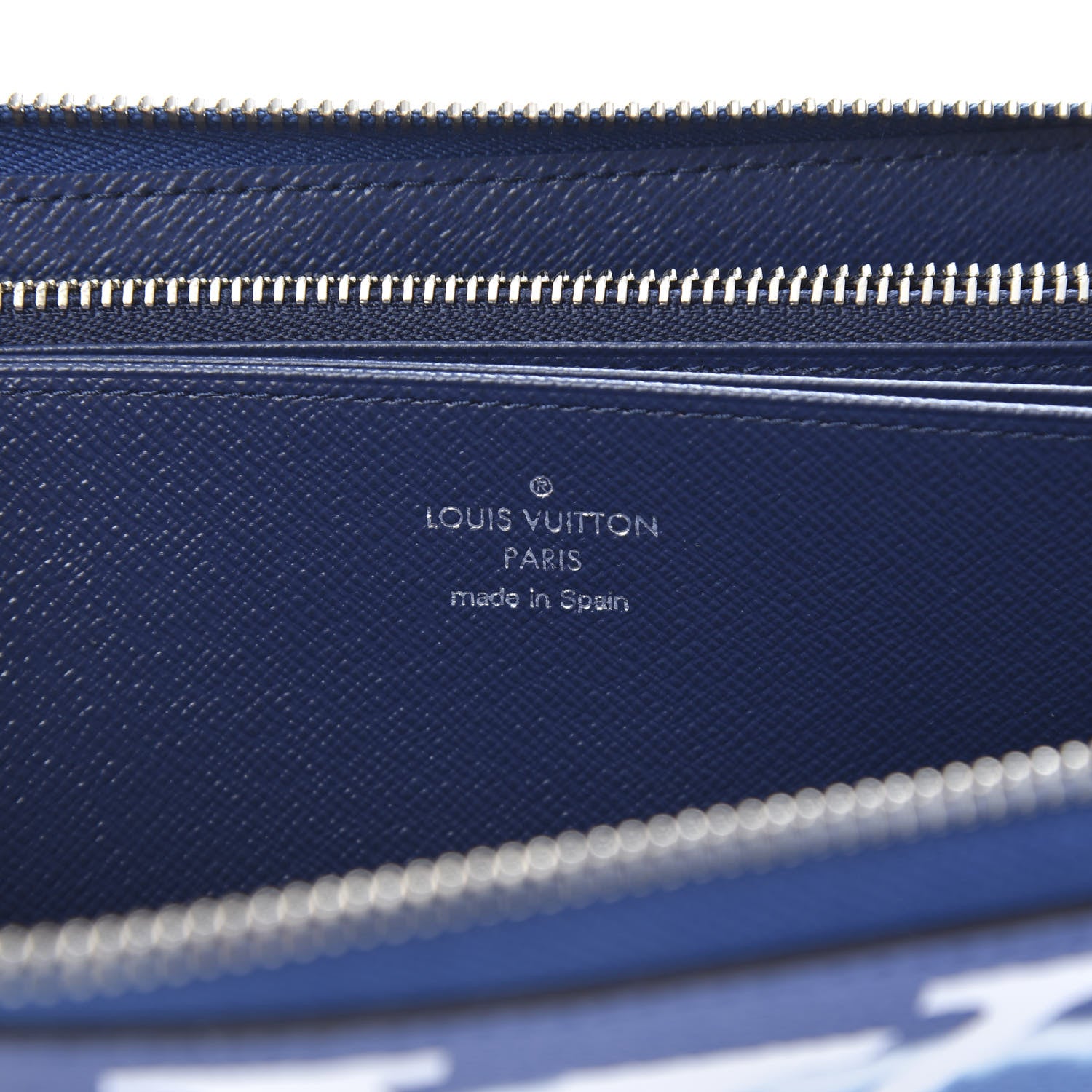 Louis Vuitton Monogram Escale Zippy Wallet Blue 6 of 7