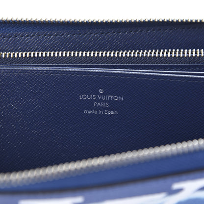 Louis Vuitton Monogram Escale Zippy Wallet Blue 6 of 7
