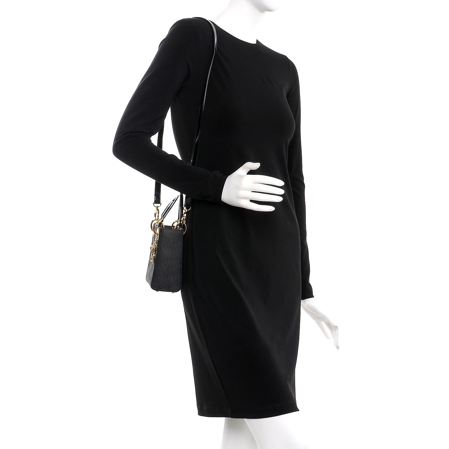 Christian Dior Suede Diorissimo Mini Lady Dior Black 2 of 7