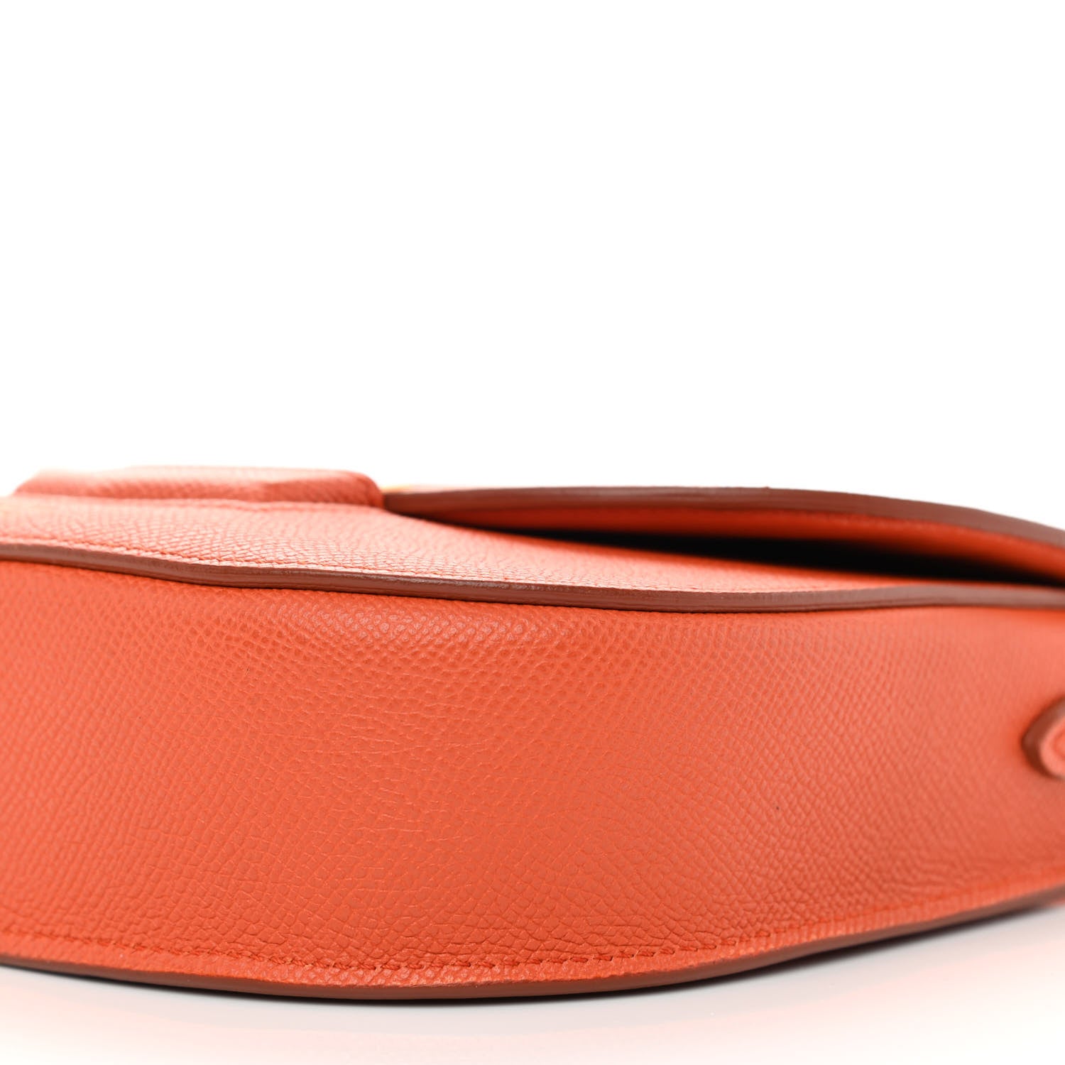 Celine Grained Calfskin Small Trotteur Carnelian 8 of 8
