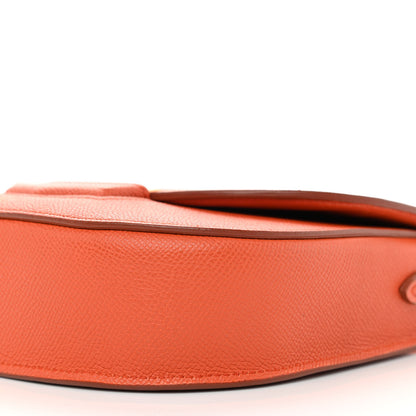 Celine Grained Calfskin Small Trotteur Carnelian 8 of 8
