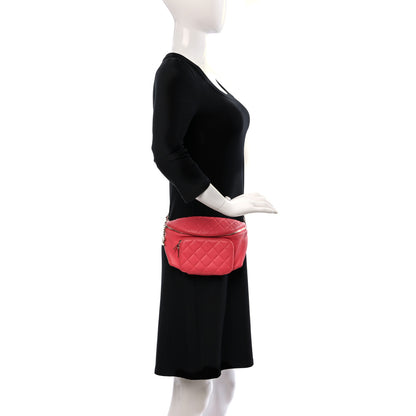 Chanel Caviar Quilted Business Affinity Waist Belt Bag Pink 2 of 13