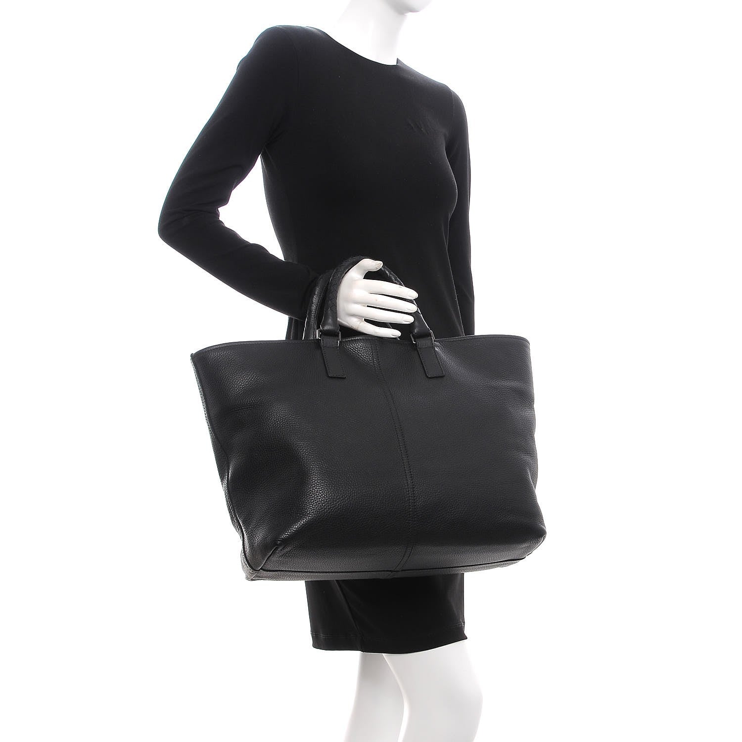 Bottega Veneta Calfskin Tote Black 2 of 7