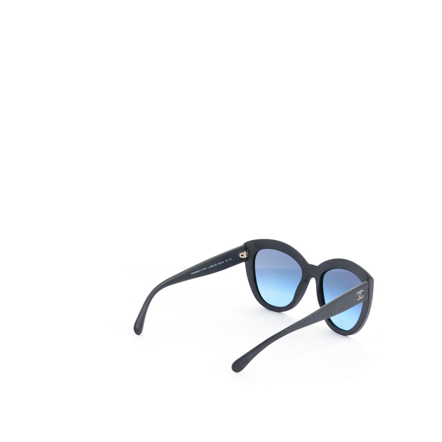 Tweed Effect CC Polarized Butterfly Signature Sunglasses 5332 Black